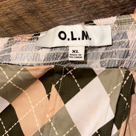 OLM Crop Top Corset Style Front Size XL - Picture 3 of 3